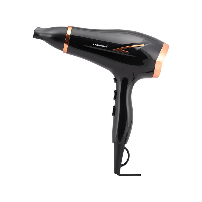 Professional Hair Dryer, 2100W - Cool Shot Function - Portable - Salon Style Frizz Free Hair - 2 Speed And 3 Temperature Settings - Hanging Loop - 1.8m*2*0.75mm BS plug