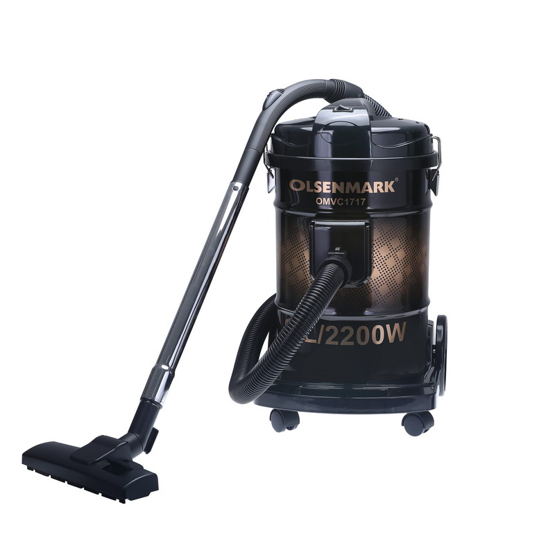 Drum Vacuum Cleaner, 2200W | 24L - ABS/Copper/Iron - Dust Full Indicator - Parking Position - Air Blower Function - Air Flow Control on Handle
