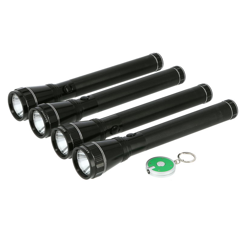 Rechargeable LED Flashlight 4PC - High Power Flashlight Super Bright CREE LED Torch Light - Built-in 1900mAh Battery, USB Charging – Waterproof Powerful Torch for Camping Hiking Trekking