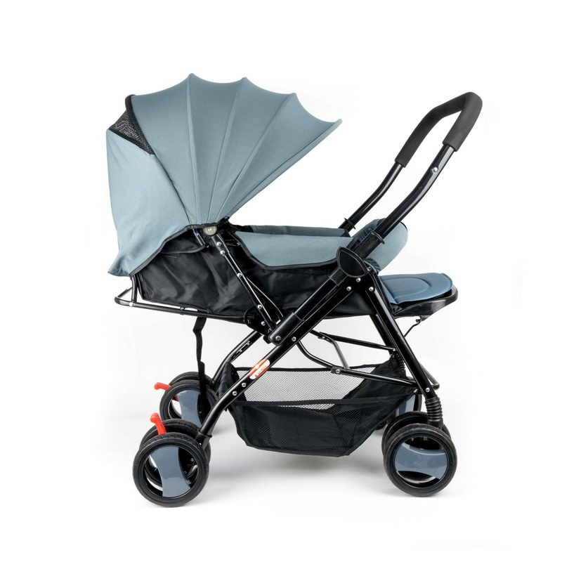 Baby Plus Bp7732 Grey Baby Stroller Cum Pram