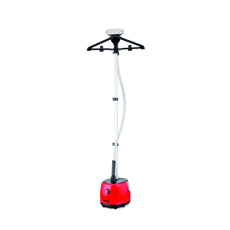 Geepas GGS25012UK 1800W Garment Steamer - Adjustable Poles, 2 Steam Levels, Overheat & Thermostat Protection, 2L Water Tank, 45s Preheat Time - 2-Year Warranty