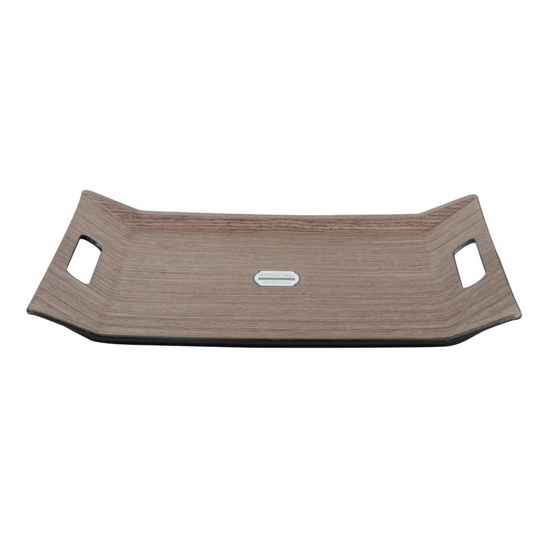 Wooden Serving Tray - Serving Platters/Breakfast Tray | Lightweight, Eco-Friendly, Durable | Perfect for Bed Breakfast Tea Serving Tray | Multi-Functional Serving Tray with Handles (37x18cm)