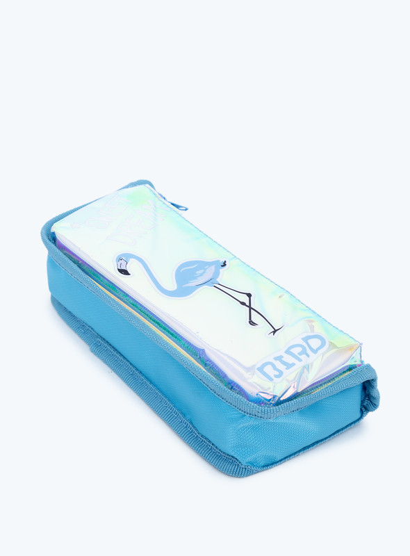 Day N Day- School Pencil Case Color Canvas Stretch Double Layer Large Capacity Pencil Box Pencilcase Kids Stationery ,most fasionable and attractive style.