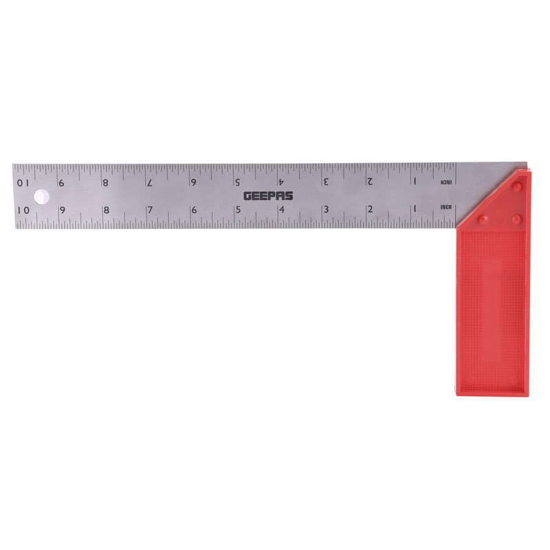 Try Square with Handle 10" - 90 Degree Angle Corner Ruler | Woodworking Square, Degree Double-Sided Angle Ruler Right Measuring Tool for Carpenters Engineer