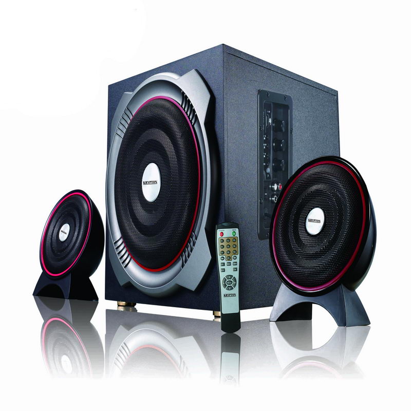 2.1 Multimedia Speaker- Multimedia Speaker System with Subwoofer - USB/SD/FM/BT/ - Speakers for Computers, Laptop, TV, Tablet, Music Player - Remote Controller