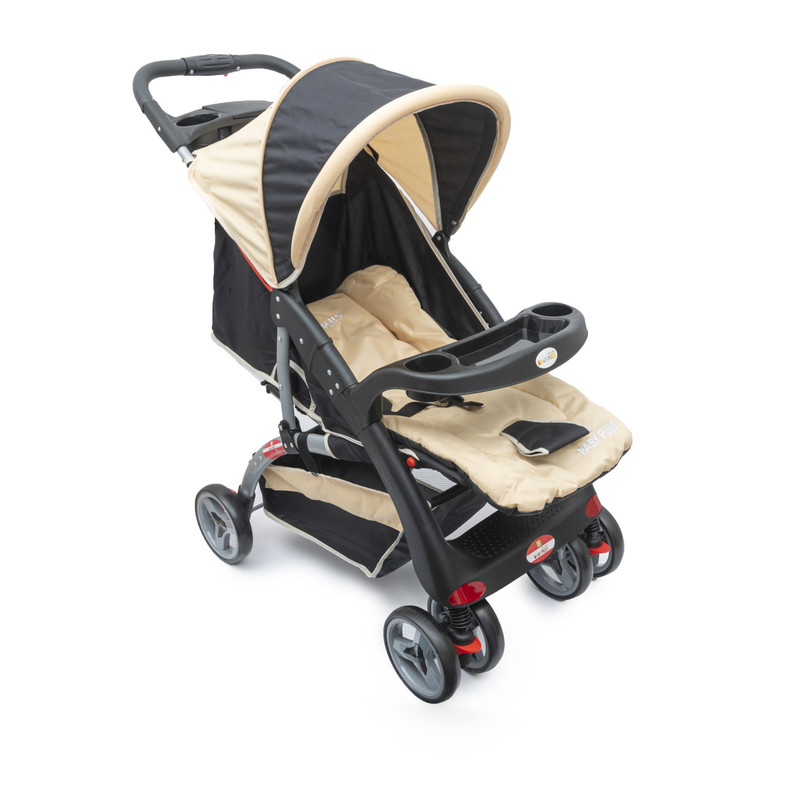 Baby Plus Baby Bp4959 Khaki Stroller Cum Pram