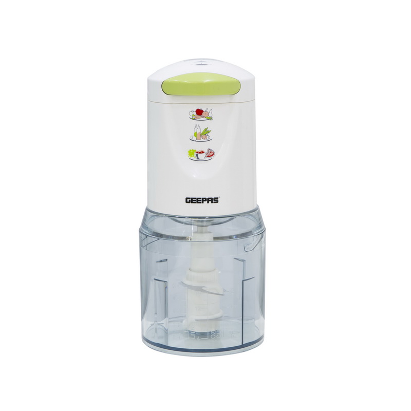Geepas GC5477 400W Multi Chopper| 500ML Jar Capacity, 4 Stainless Steel Blades, 2 Speed, Mini Food Processor & Shredder | Perfect for Blending & Chopping Salads, Fruits, Vegetables & More | 2 Year War