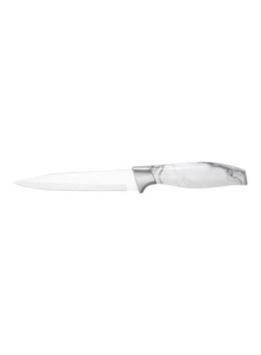 Royalfprd 5" Marble Designed Utility Knife - All Purpose Small Kitchen Knife Fade Proof - Ultra Sharp Stainless Steel Blade - Cooking Knife with Ergonomic Handle, Suitable for Home and Restaurant