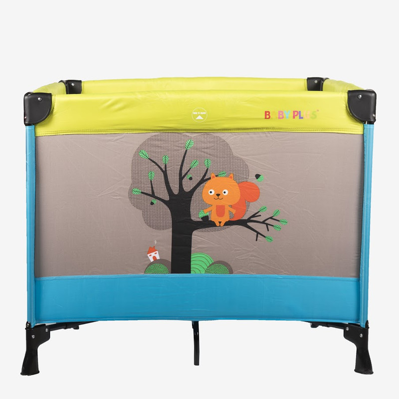 Baby Plus Bp7582 Blue Baby Playard Cum Bed, 0-36 M