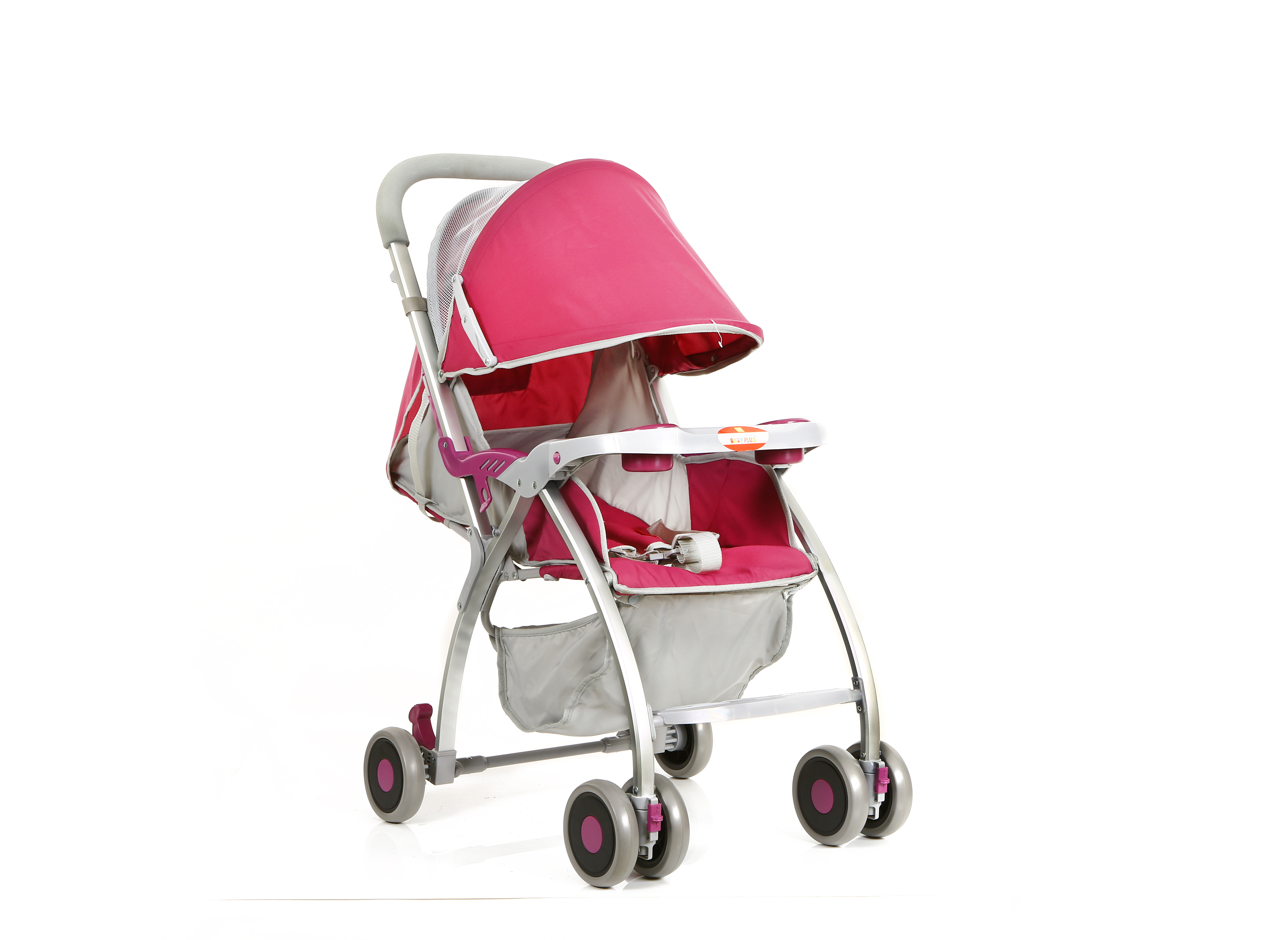 Baby Plus Single Stroller  Pinkwhiteblack 