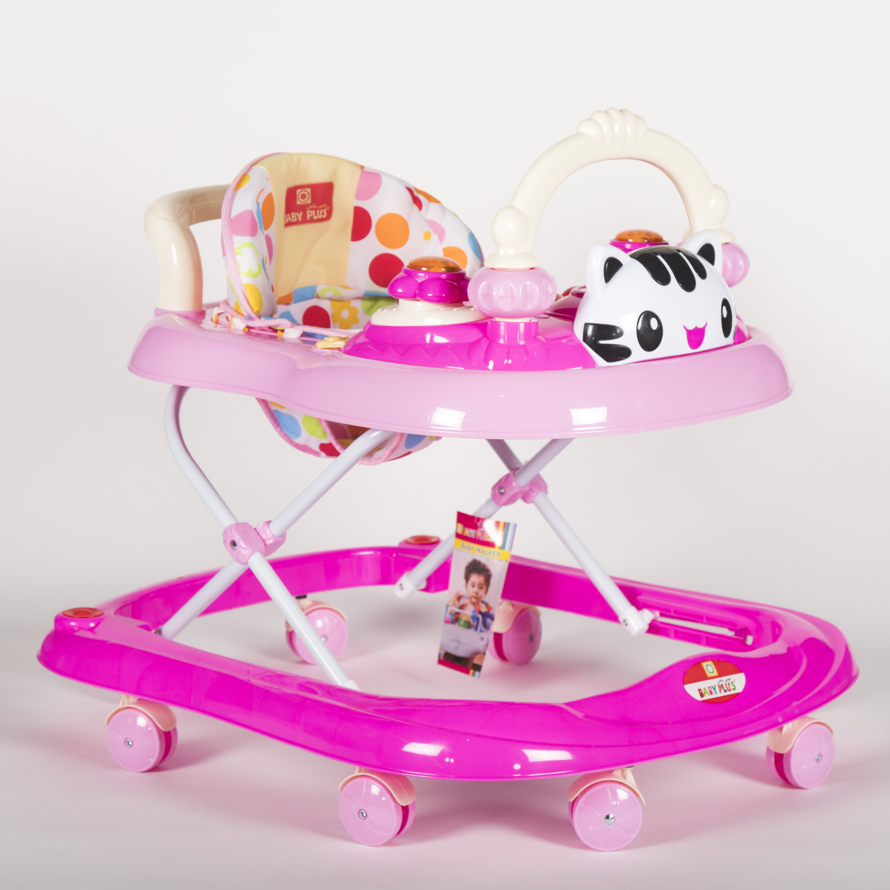 Baby Plus Adjustable Swivel Wheels Baby Walker 