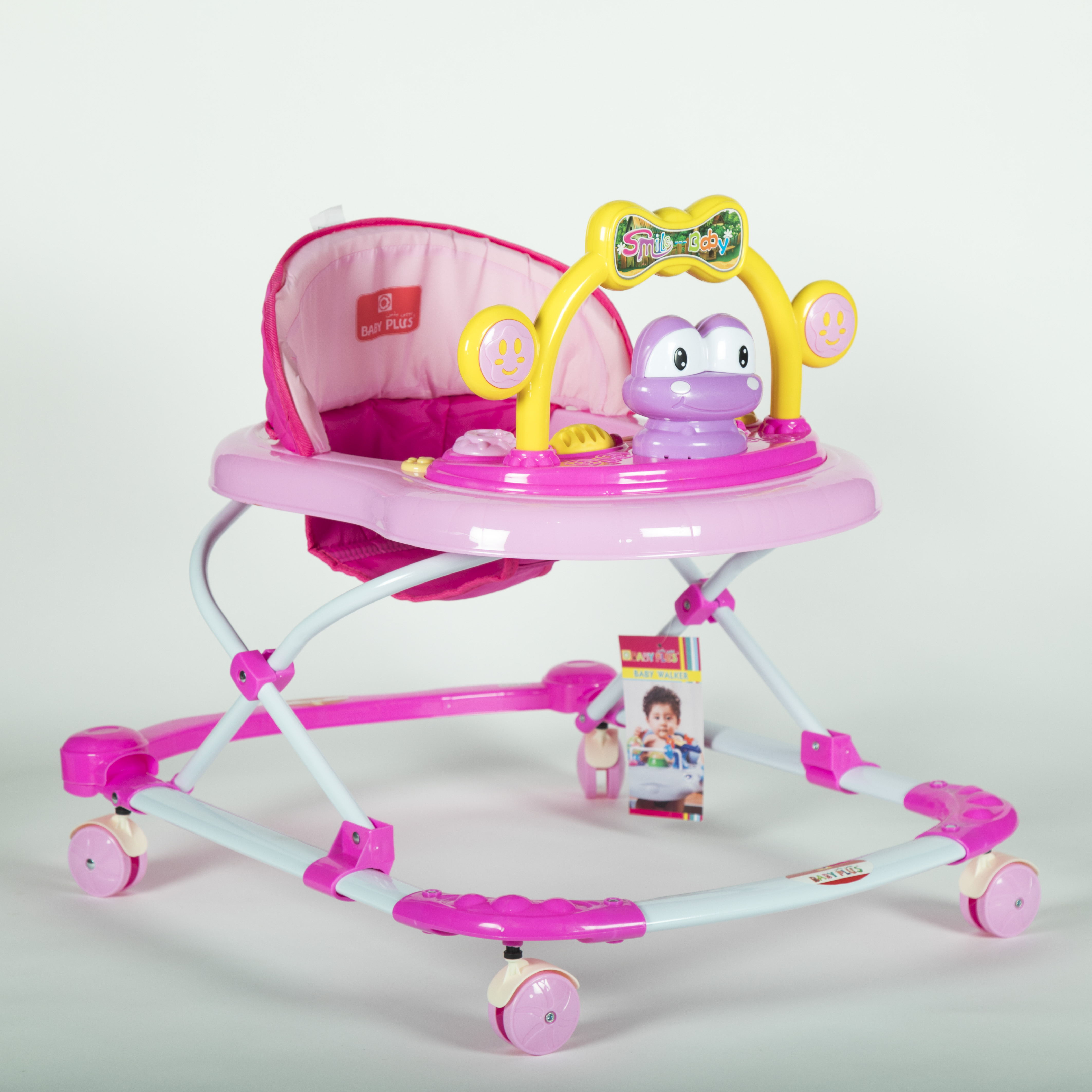 Baby Plus Comfortable Baby Walker  Pink 