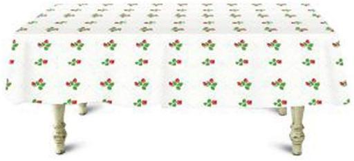 20M Table Roll - Tablecloth Cover Protector | Tablecloth Daisy Silver, Small Polka Floral, Wipe Clean, Table Cloth | Spill Proof Reusable Roll | Ideal Dinning Table, Hall, & More (White & Green)