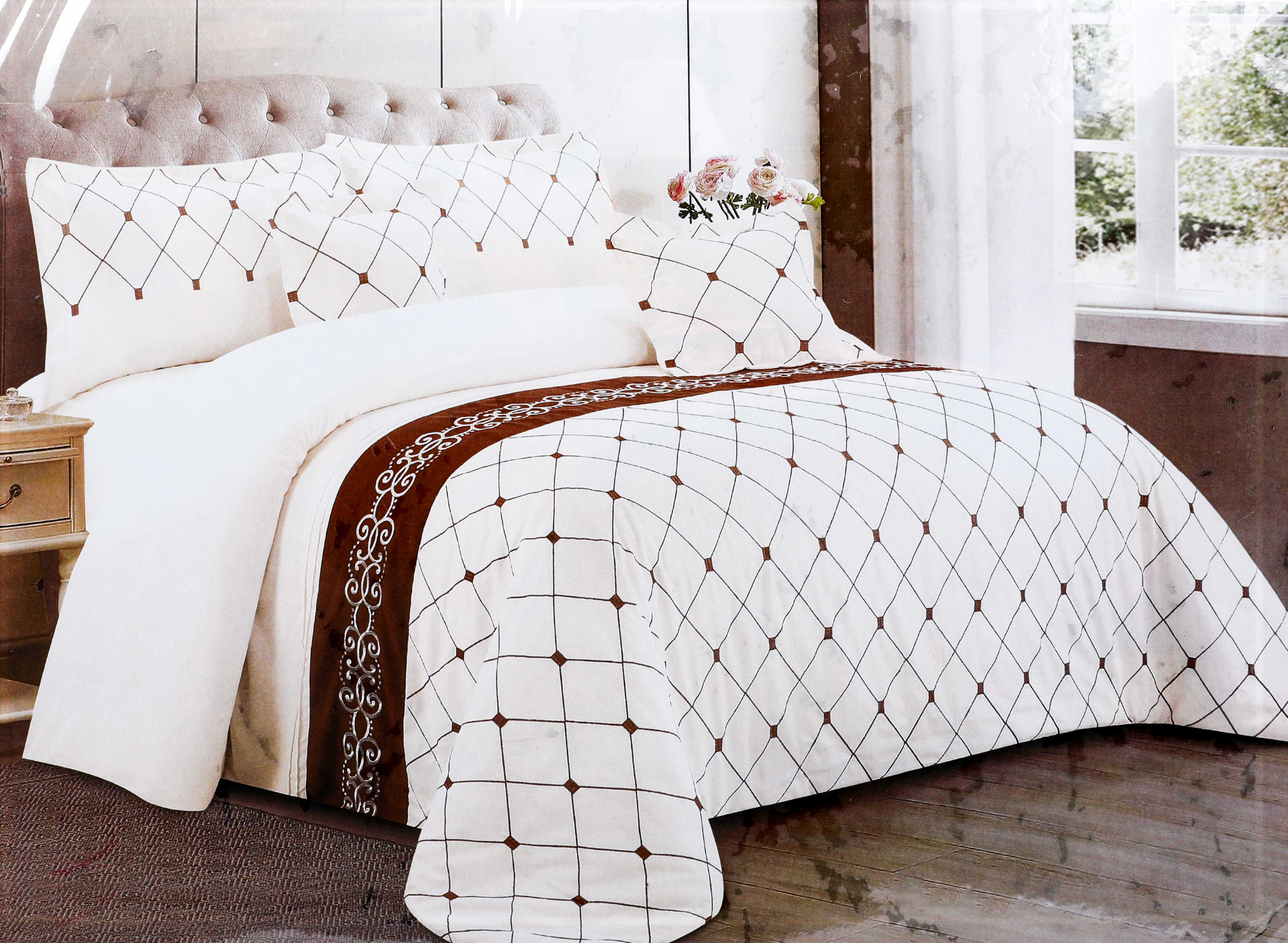 PARRY LIFE Comforter Set, 8 Pc - Flat Sheet, Comforter, 2 Pillow cases and 2 Cushion 2 Cushion Shams - Super Soft Fluffy Warm Comforter Set - Polyster Blanket, Throws for Sofa Fluffy Blanket Bed