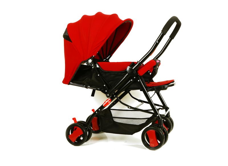 Baby Plus Baby Convertible Stroller  Redblack