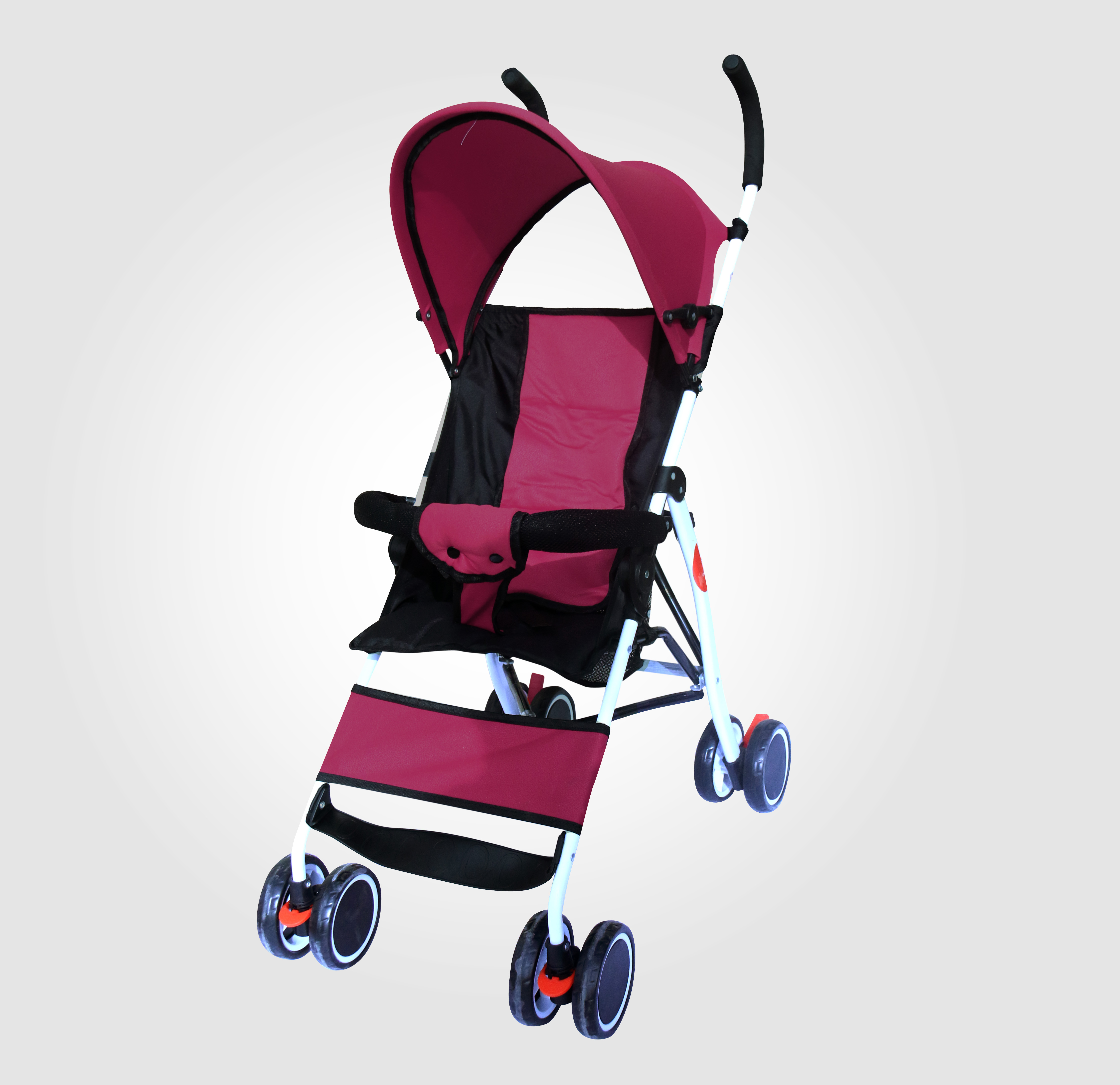 Baby Plus Single Stroller  Redwhiteblack 